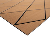 SeaDek 56411-80093 40" x 80" 6mm Two Color Diamond Full Sheet - Brushed Texture - Mocha/Black (1016mm x 2032mm x 6mm)